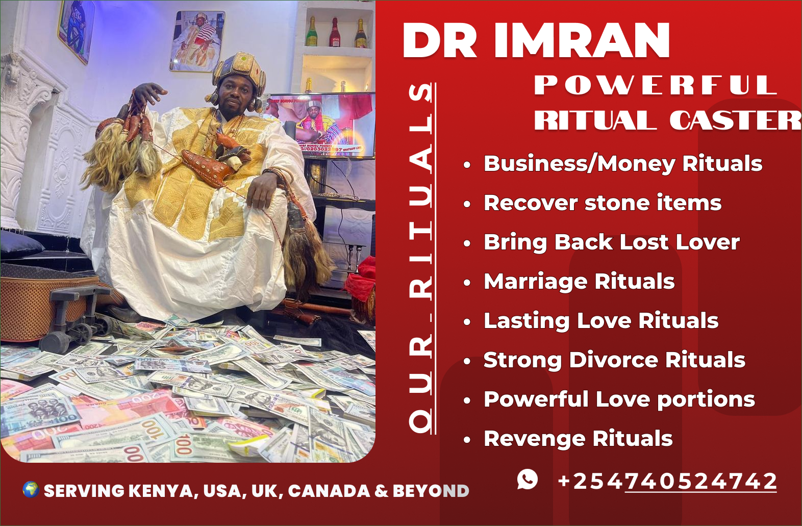 Doctor Imran — Traditional Healer and Psychic Reader serving Kenya, USA, UK, Canada and Beyond